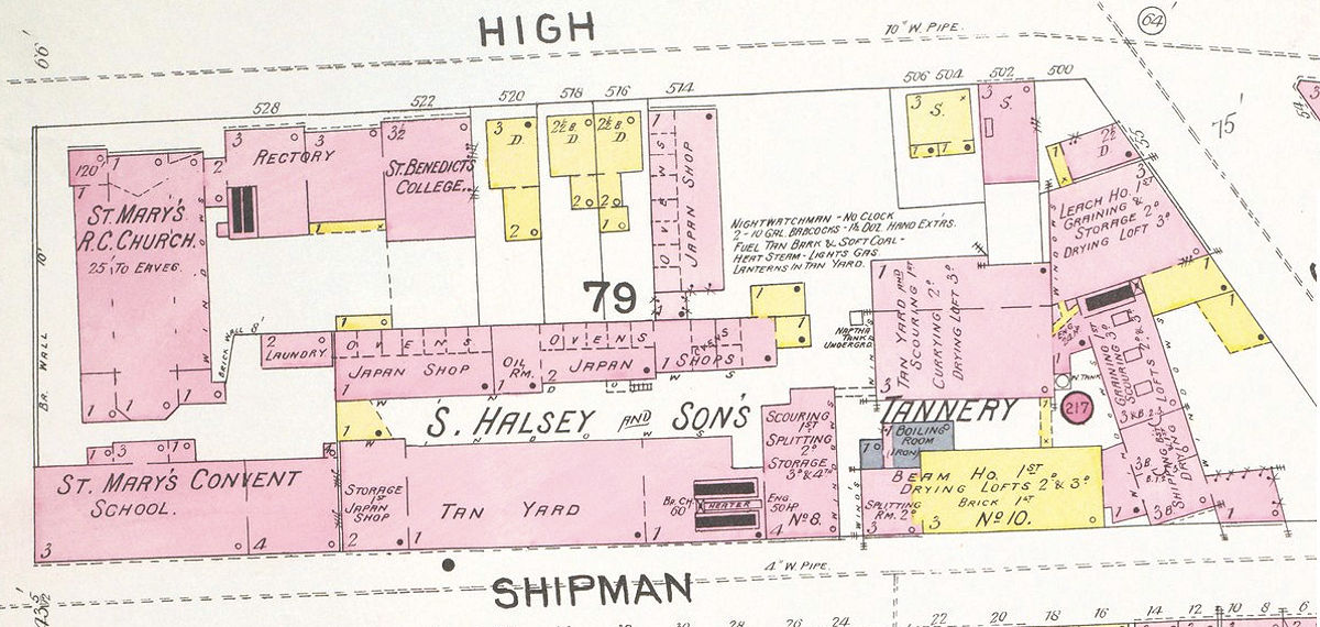 1892 Map
526, 528, 532 High Street

