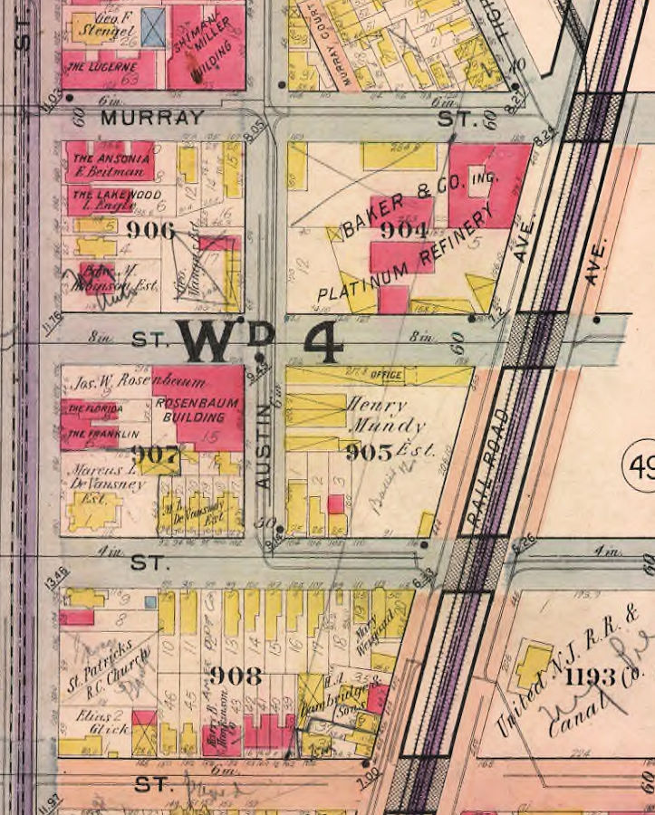 1194 Broad Street Land
1912 Map
