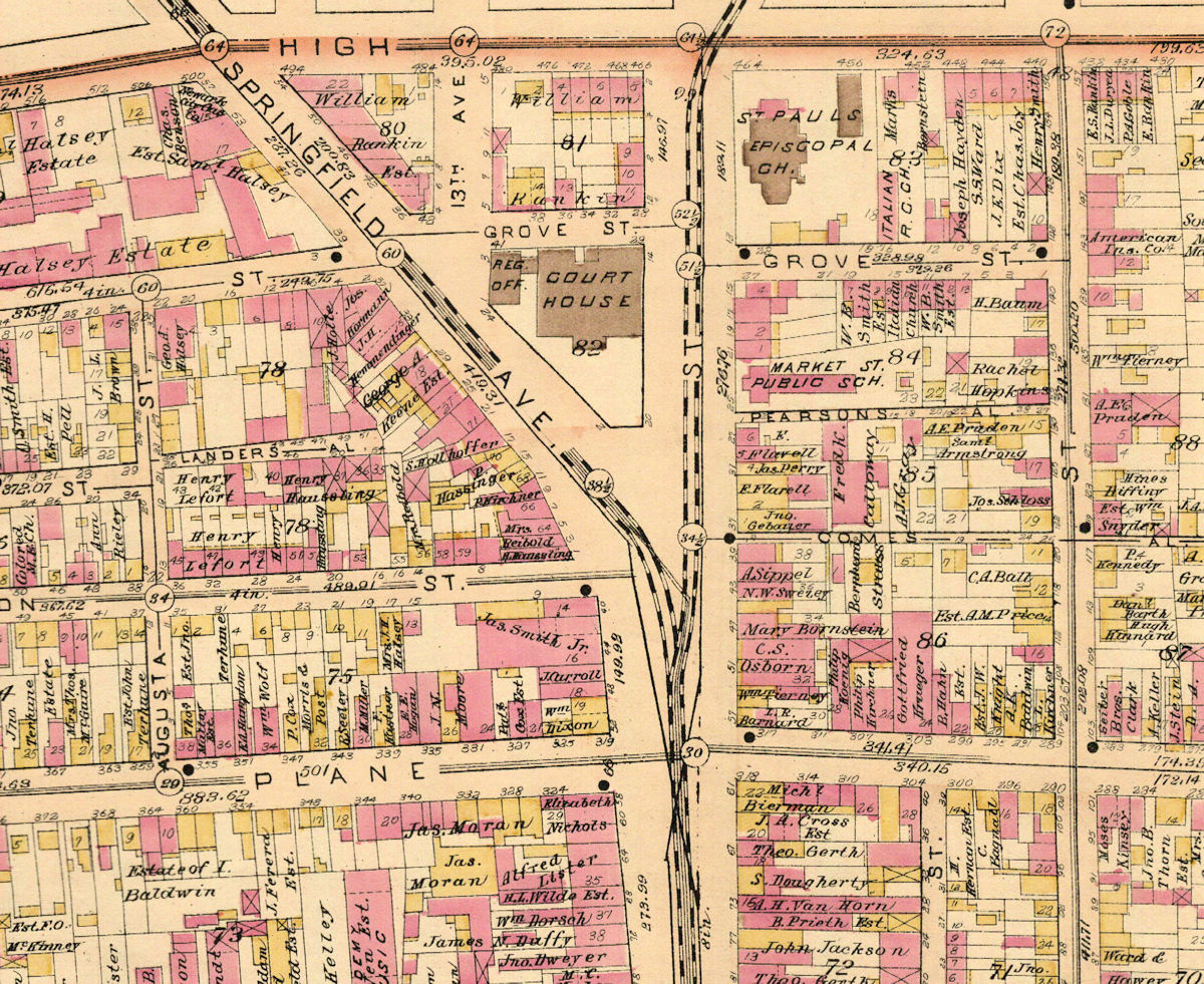 1889 Map
456 - 466 High Street 

