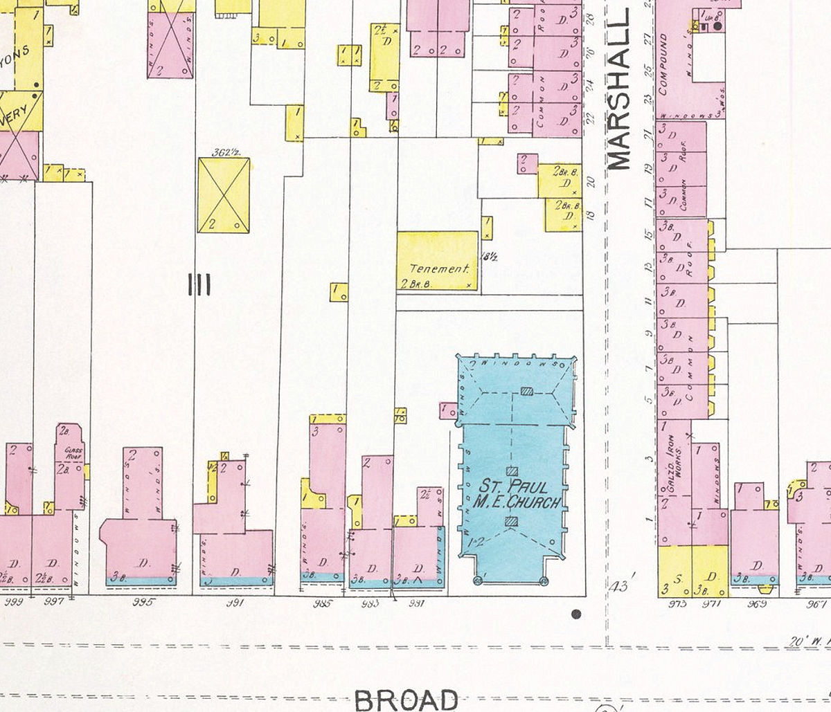 1892 Map
977 - 981 Broad Street
