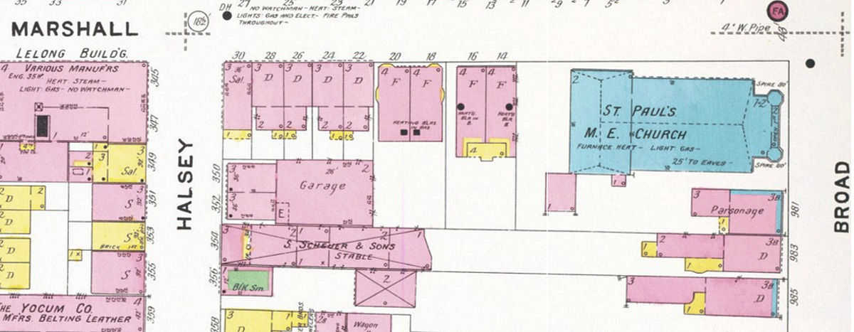 1908 Map
977 - 981 Broad Street
