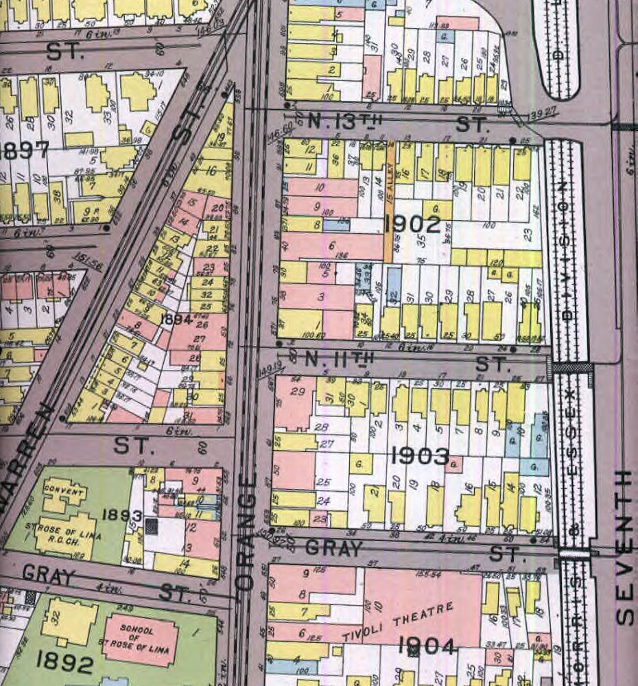 1911 Map
597 Warren & Gray Streets
