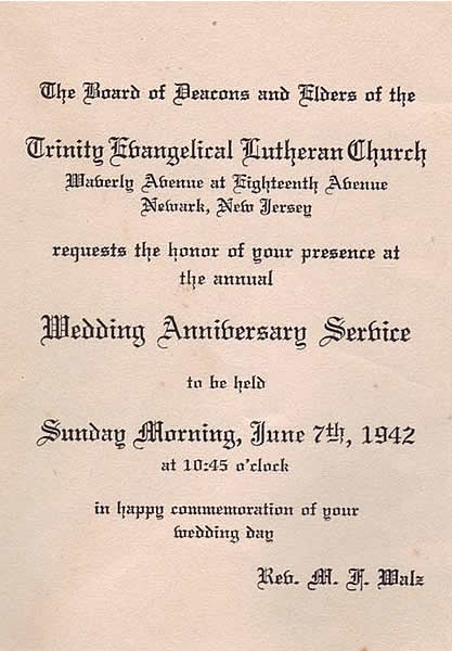 1942 Wedding Anniversary Service
Photo from Claire Logan
