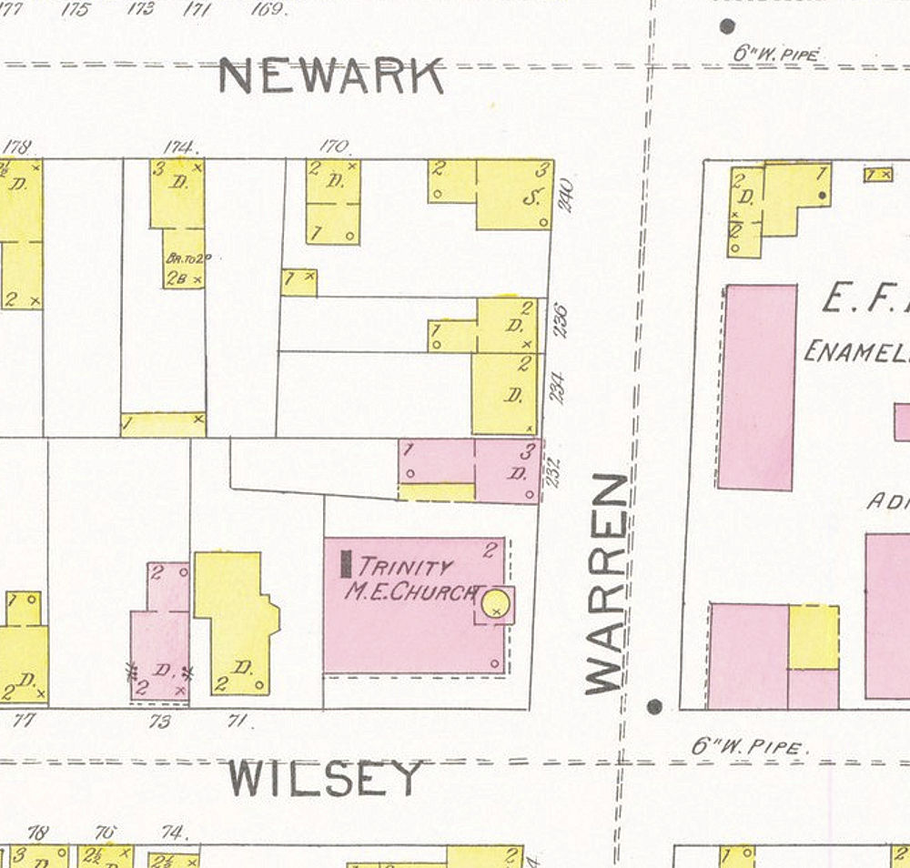 1892 Map
222, 228, 288 Warren Street
