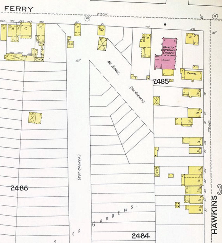 1892 Map
475, 483 Ferry Street

