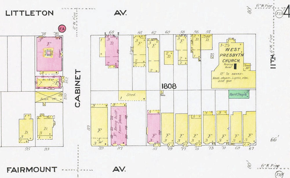 1908 Map
Littleton & Eleventh Avenus
