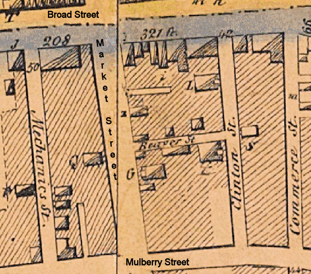 1847 Map
162 Market Street
"Q" on the map
