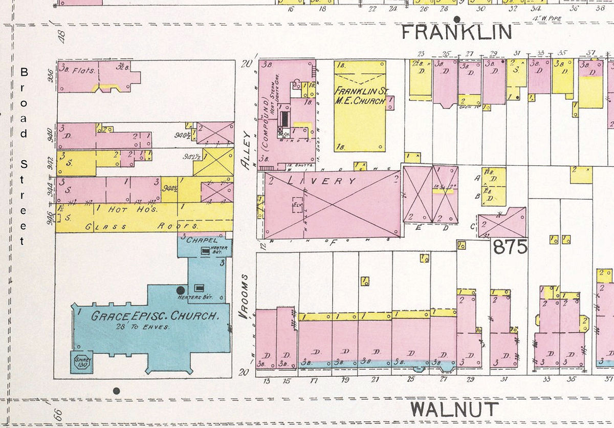 1892 Map
950, 956 Broad Street 
