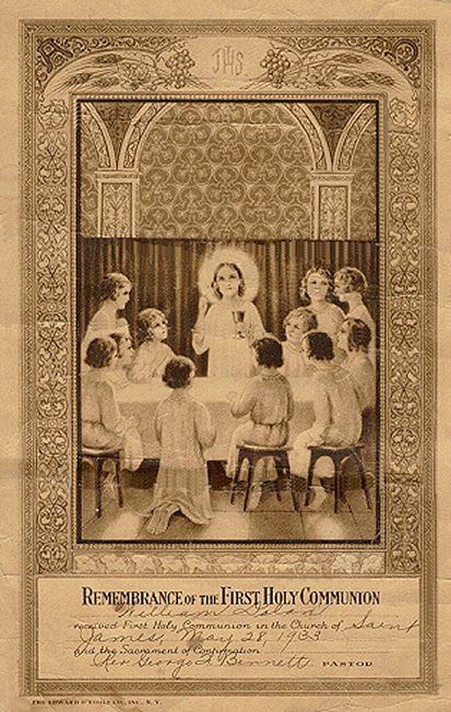 First Holy Communion
St James Church, May 28 1933
William Dolan
