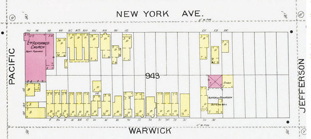 1892 Map
36 Pacific c. New York Avenue
