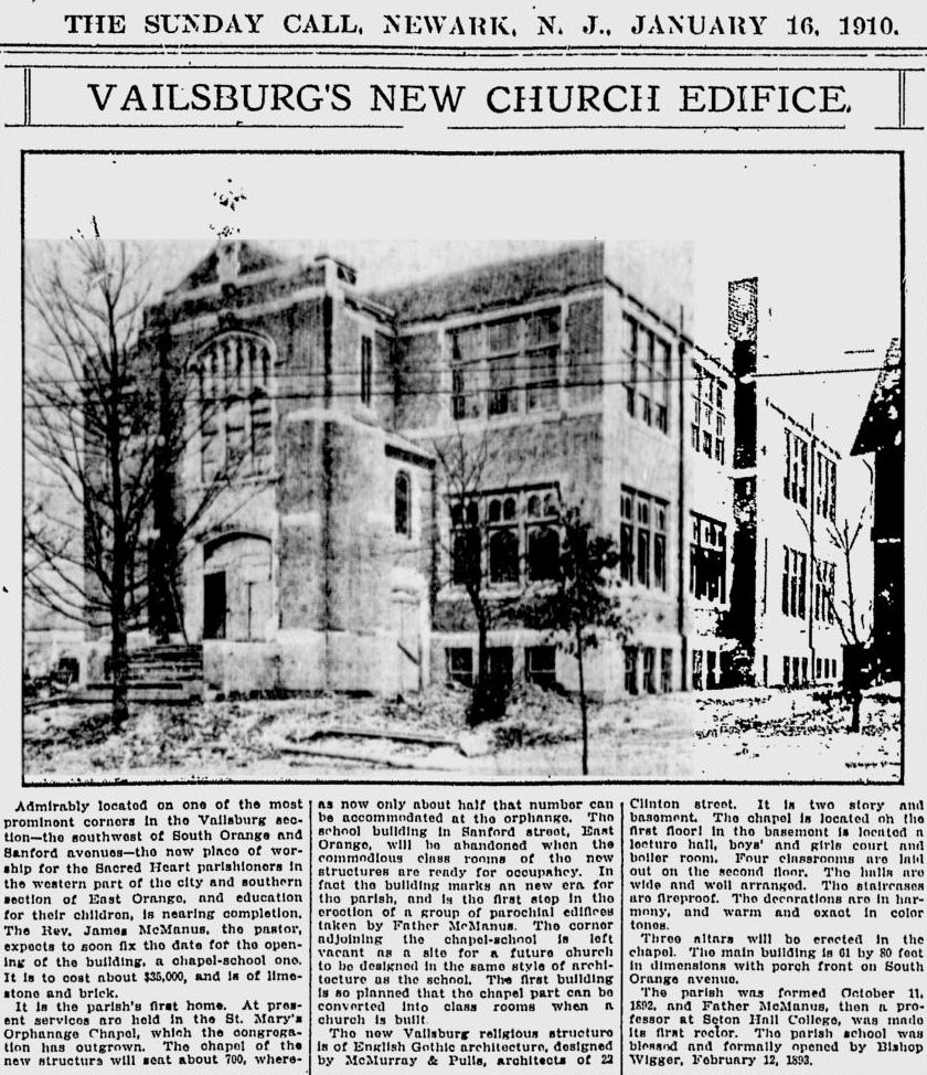 Original Church Building
January 16, 1910
