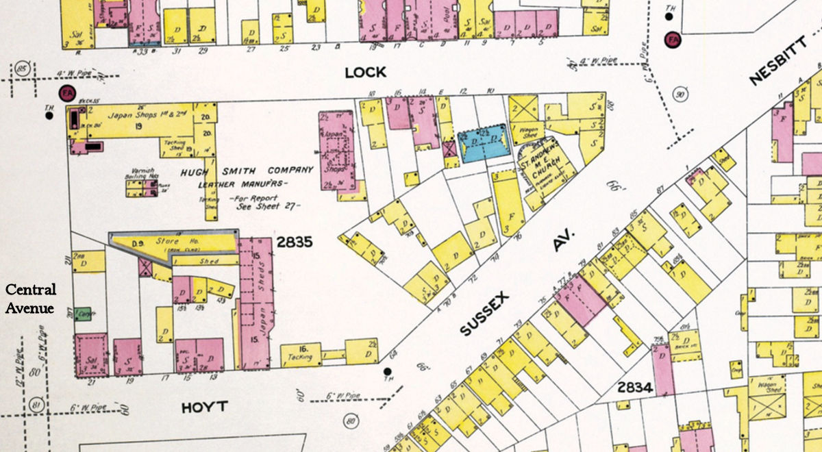 1908 Map
78 Sussex Avenue
