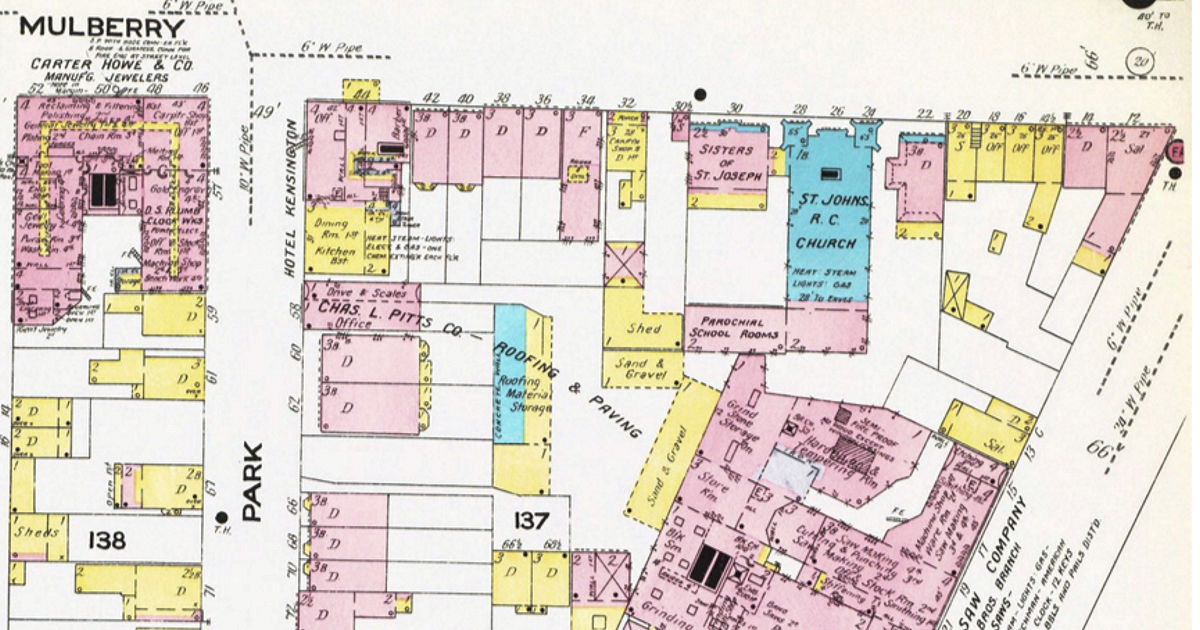 1908 Map
10 - 26 Mulberry Street
