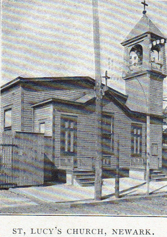First St. Lucy's Church
From "The Catholic Church in New Jersey"
