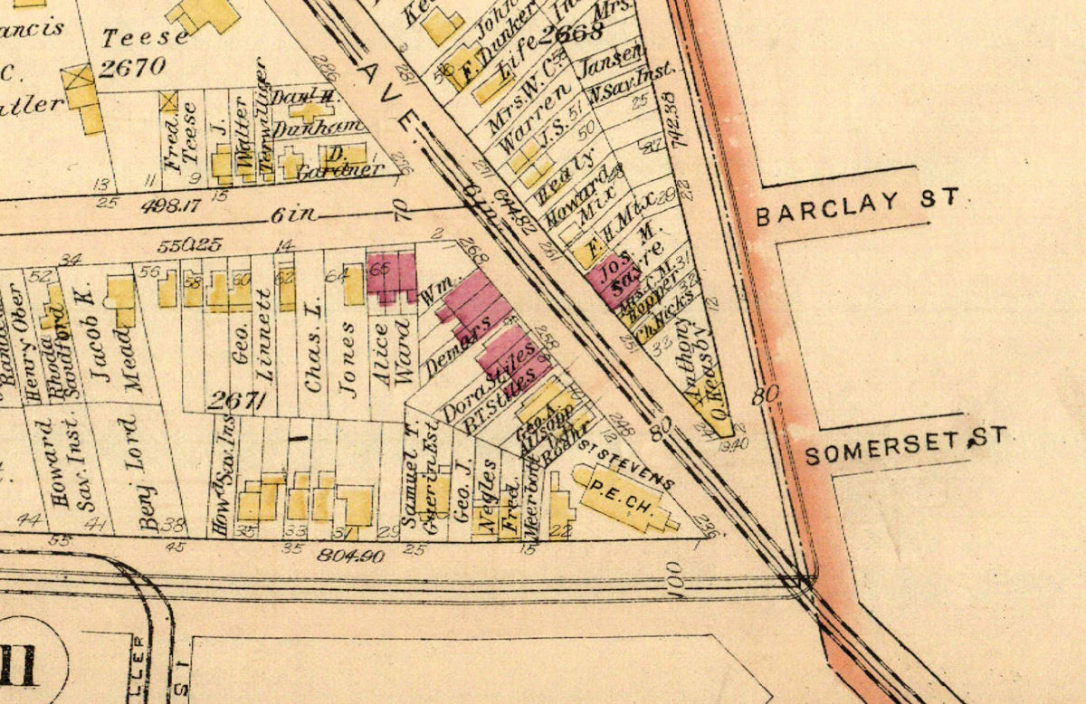1889 Map
246 Clinton Ave. 
