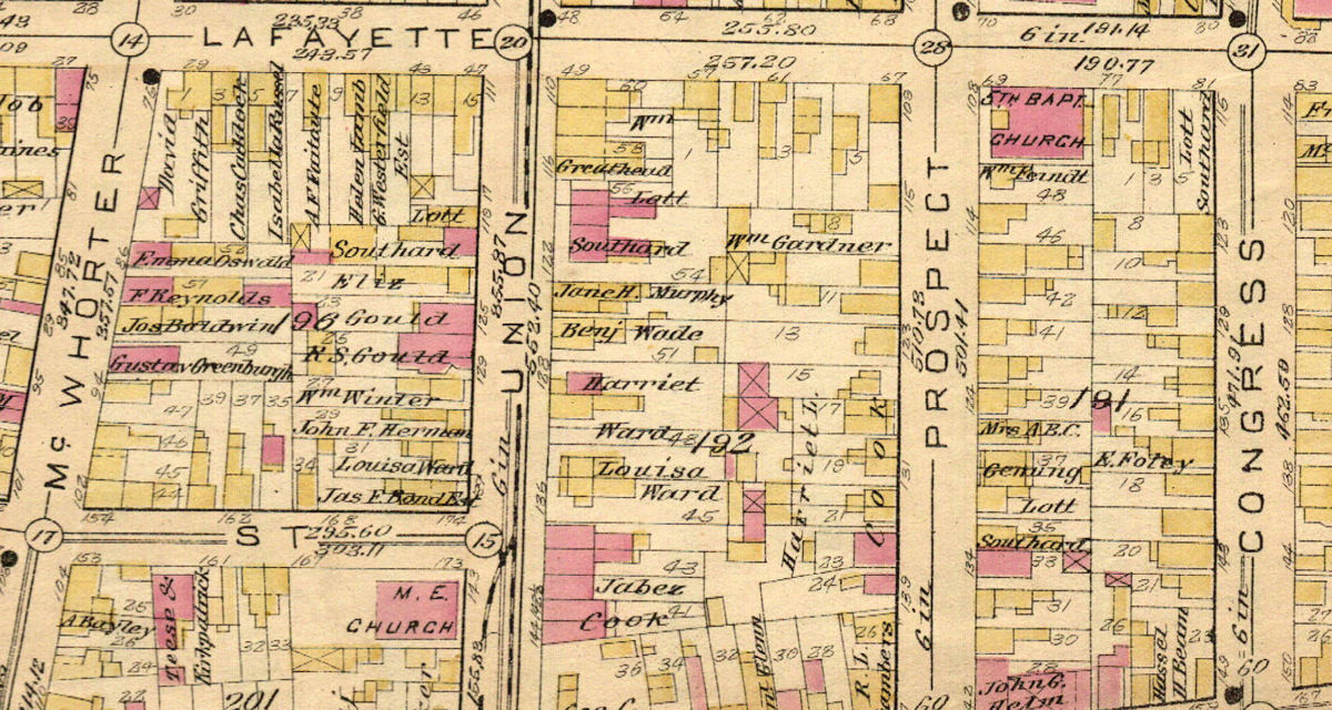 1889 Map
125, 143 Union Street
